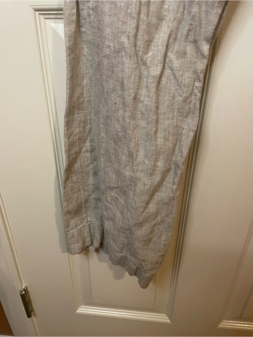 Quince 100% European Linen Patch Pocket Wide Leg Pants in Flax Size 6
